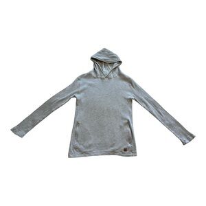 Tentree Waffle Knit Sweater Hooded Long Sleeve Pullover Pocket -  Size Medium